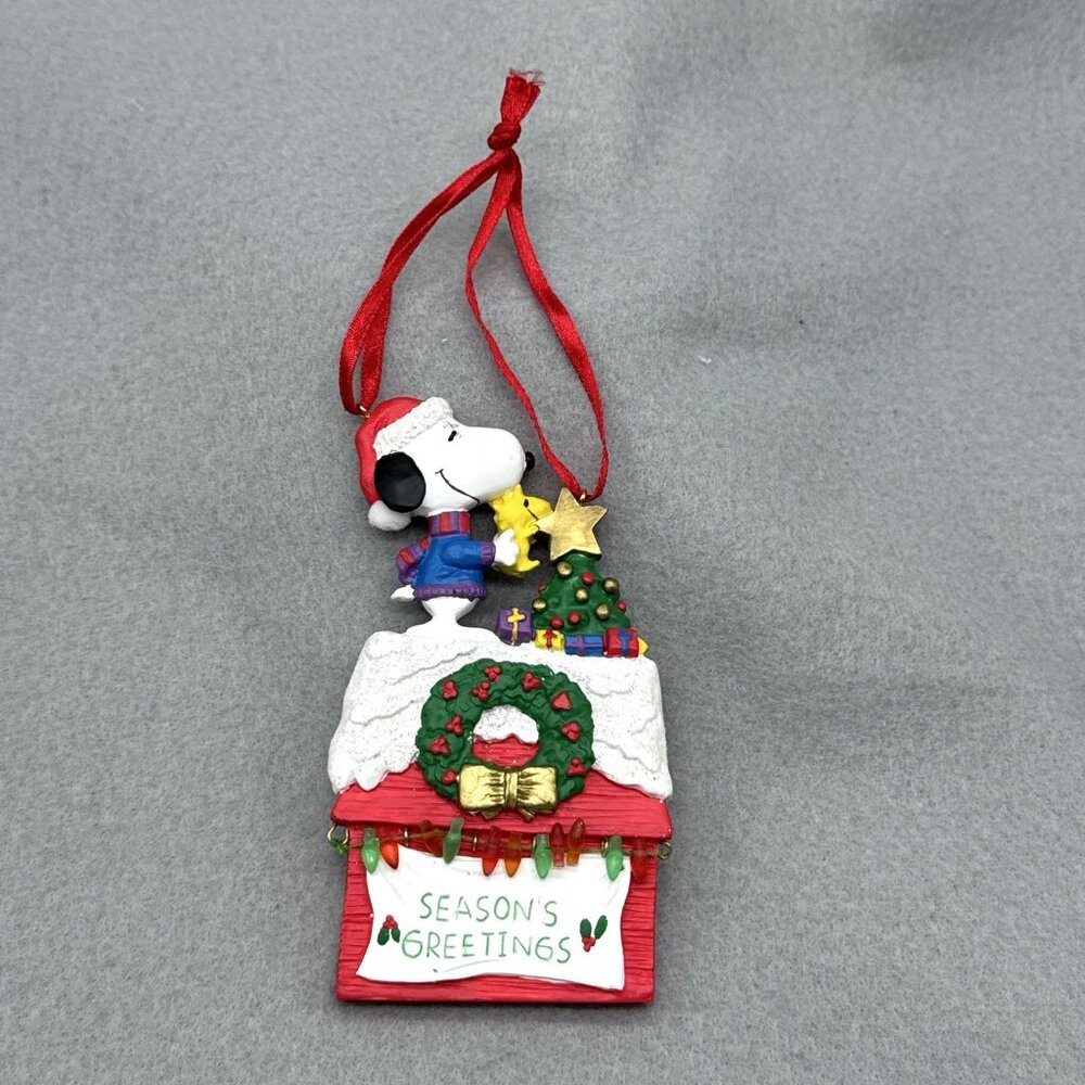 Kurt Adler Ornament Peanuts Snoopy Woodstock Musical Christmas Works Tree Wreath - Picture 2 of 5